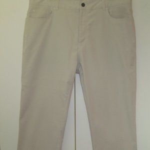 Peter Millar Crown Sport Performance Eb66 Men's Stone/Cream Golf Pants 36/34